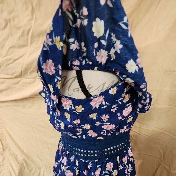 Derek Heart Dress Womens Size Medium Blue Knee Length Casual‎ Spring Summer - Picture 3 of 5